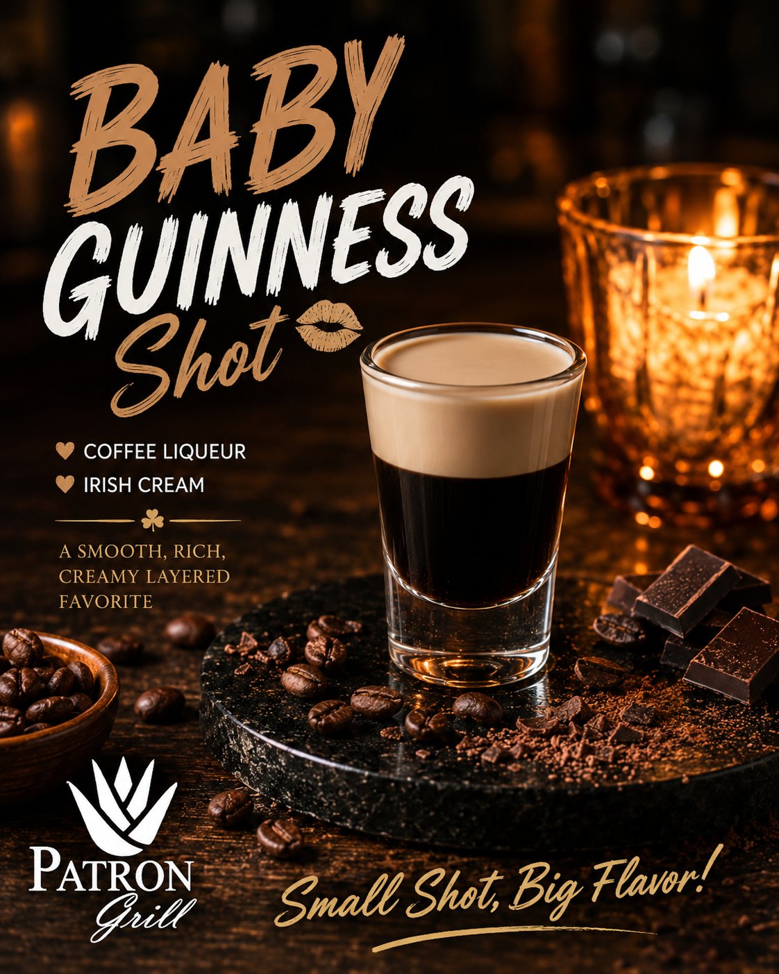 Baby Guinness Shot
